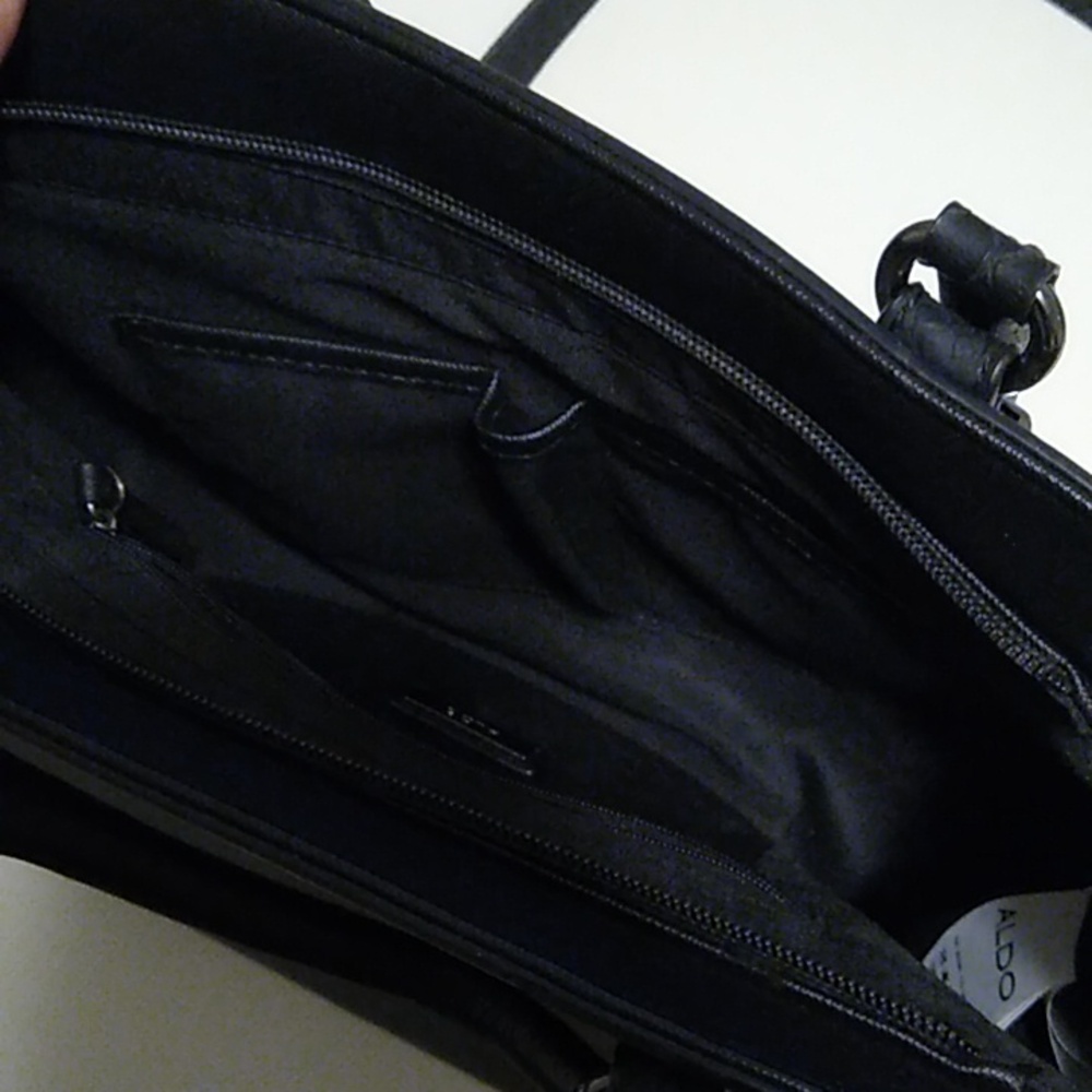 Aldo handbag in gorgeous gunmetal color - Picture 11 of 14